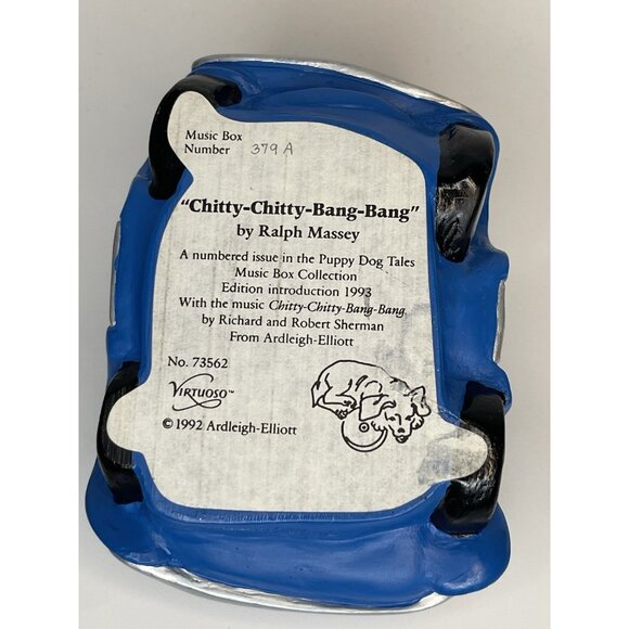 Puppy Dog Tales Music Box Trinket Terriers in Car 2pc Ltd Ed No 379A 1993 NO BOX - Picture 13 of 13